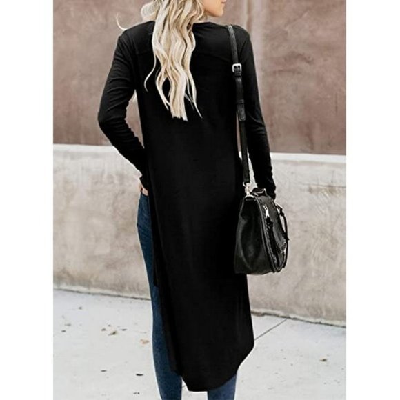 womens Fashion Casual Open Front Printed Cardigans Sweaters - Picture 2 of 5